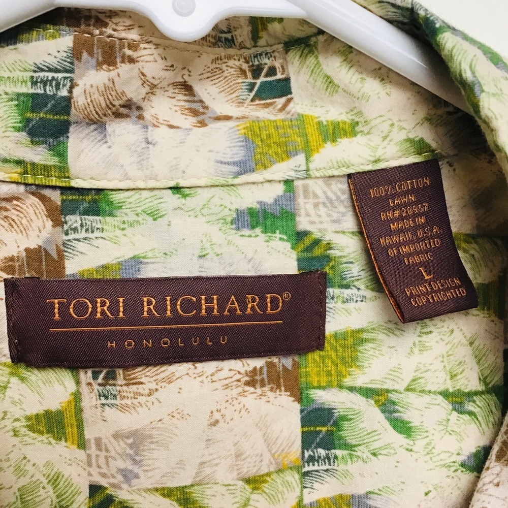 Tori Richard Hawaiian short sleeve button up shirt large - Picture 4 of 10